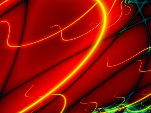 Bright abstract pattern of bright and luminous lines, wallpaper, color Stock Illustration