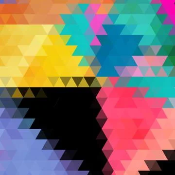 Bright abstract pattern polygons Stock Illustration