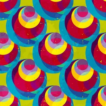 Bright abstract psychedelic background. vector illustration. Seamless geometr Illustrazione stock