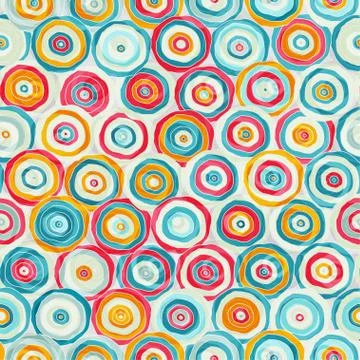 Bright abstract psychedelic seamless pattern Illustrazione stock