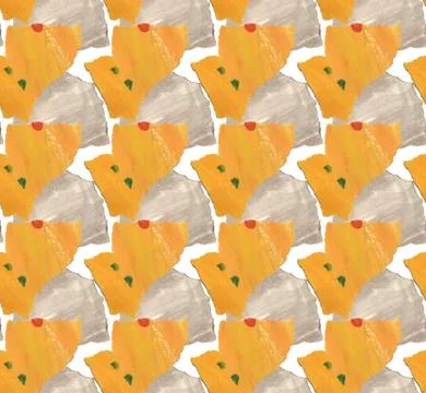 Bright, abstract seamless pattern made with torn colored paper Stock Illustration