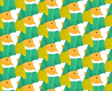 Bright, abstract seamless pattern made with torn colored paper Stock Illustration