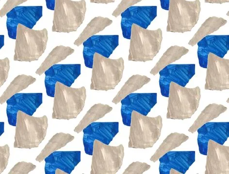 Bright, abstract seamless pattern made with torn colored paper Stock Illustration