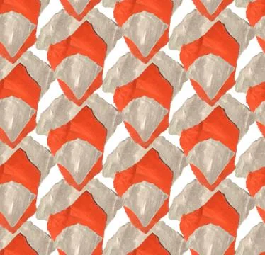 Bright, abstract seamless pattern made with torn colored paper Stock Illustration