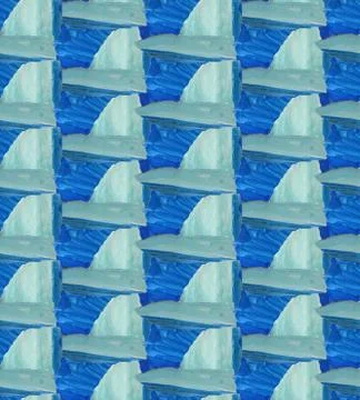 Bright, abstract seamless pattern made with torn colored paper Stock Illustration