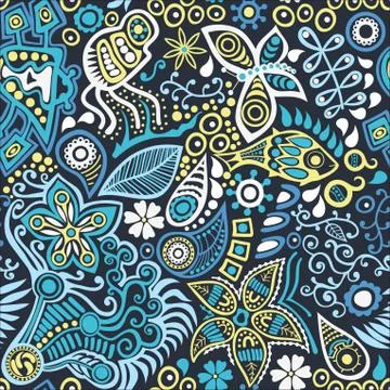 Bright abstract seamless texture Stock Illustration