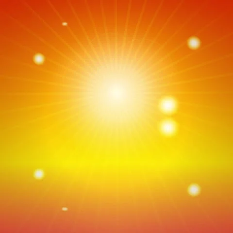 Bright abstract solar flare background with warm yellow and orange gradient Stock Footage 345690351