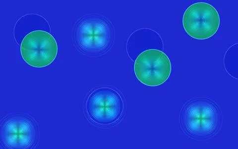 Bright abstract sunburst pattern on royal blue background Illustrazione stock