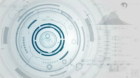 Bright abstract technology motion background Video stock 153993532