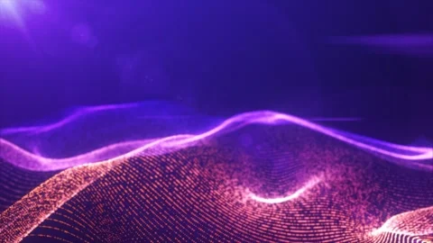 Bright abstract wave background Video stock 305590717