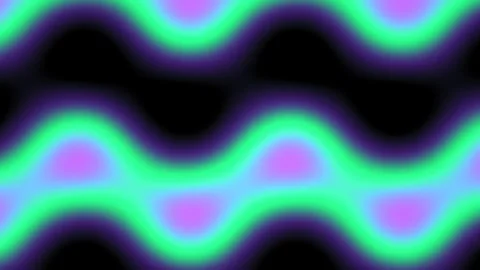 Bright abstract wave pattern with vibrant colors and Stock Footage 339009743