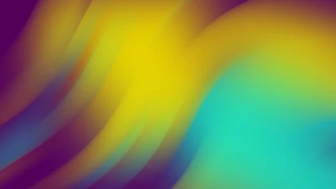 Bright abstract waves, colorful background with trendy flowers. Seamless Stockbeeldmateriaal 125432709