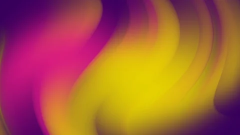 Bright abstract waves, colorful background with trendy flowers. Seamless Stock Footage 127795117