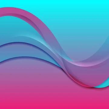 Bright abstract waves corporate background Stock Illustration