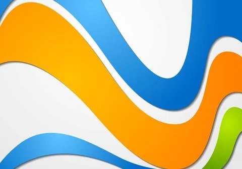 Bright abstract waves vector illustration Bright abstract waves vector ill... 스톡 사진