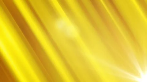 Bright abstract yellow background with diagonal glowing light rays Stockillustratie