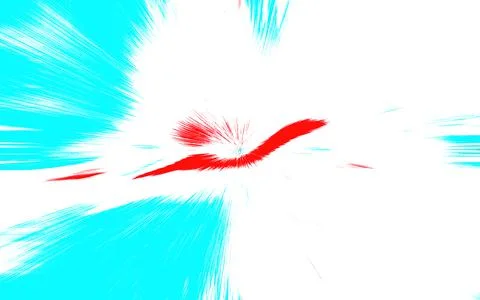 A bright abstraction of blue, red and white colors. The big bang. Universe. Stock Illustration