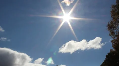 Bright afternoon sun Stock Footage 44447439