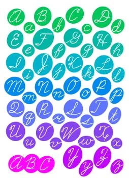 Bright alphabet. Stock Illustration
