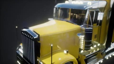 Bright american lorry track in studio Illustration