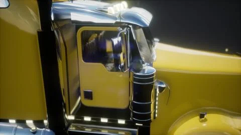 Bright american lorry track in studio Illustration
