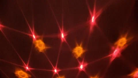 Bright and colored rays from the lead light Stock Photos