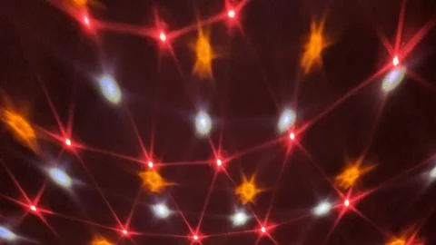 Bright and colored rays from the lead light Stock Photos
