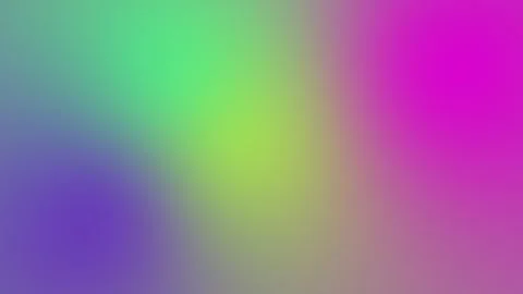 Bright and colorful abstract gradient with pink, green, yellow, and purple tones Video stock 313739409