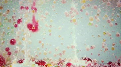 Bright and colorful multi-colored liquid in motion. Lava lamp Stock Footage 62378673