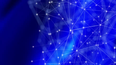 Bright and creative a visual design of connected lines abstract background Stock Footage 248049377