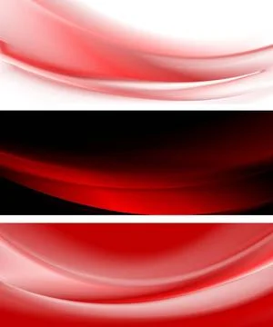 Bright and dark smooth vector waves banners Bright and dark smooth vector ... Stock Photos