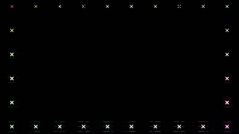 A bright and luminous rectangular frame on a black background Stock Footage 134049406