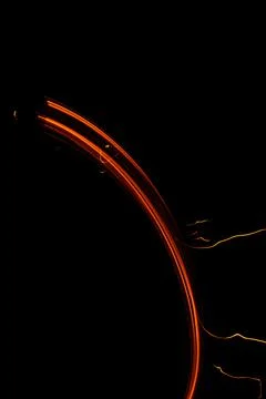 Bright and shining patterns of fire, night entertainment with fire, various p Fotos de archivo