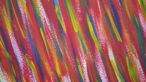 Bright and variegated multicolored background of brush strokes Stock Footage 147171704