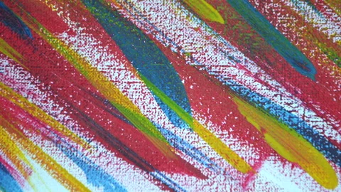 Bright and variegated multicolored background of brush strokes Stock Footage 147291290