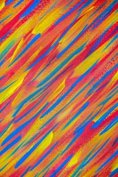 Bright and variegated multicolored background of brush strokes Stock Illustration