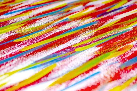 Bright and variegated multicolored background of brush strokes Foto stock