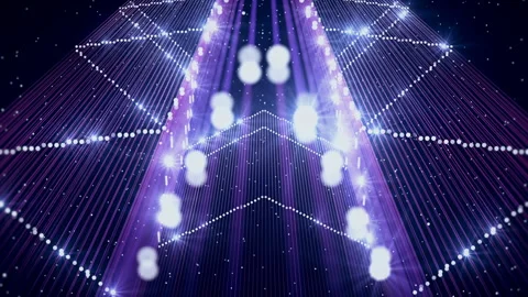 Bright Animated Background Twinkling Star Stock Footage 86972419
