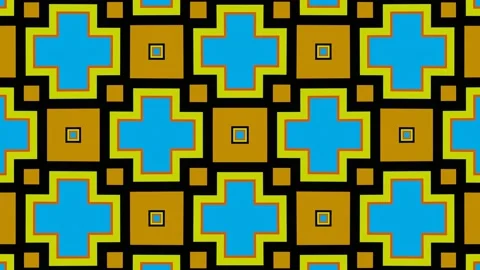 Bright animated pattern of orange, blue colors for musical feasts Stock Footage 191542067