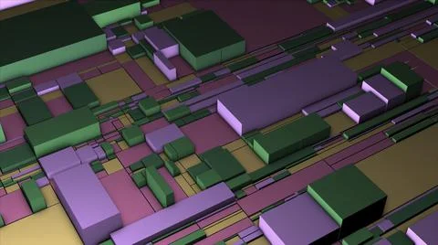 Bright animation.Motion.Large multi-colored geometric shapes in animation that 스톡 일러스트