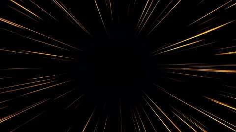 Bright anime speed lines motion on black. Abstract radial anime speed lines Stock Footage 304165481