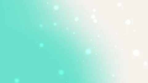 Bright Aqua White Gradient Background with Floating Light Bokeh Elements Stock Footage 311043562
