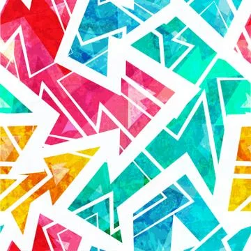 Bright arrow seamless pattern Illustrazione stock