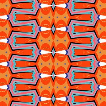 Bright, attention-grabbing pattern in the sixties style 库存插图