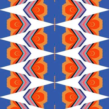 Bright, attention-grabbing pattern in the sixties style Illustrazione stock