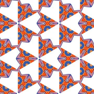 Bright, attention-grabbing pattern in the sixties style Illustrazione stock