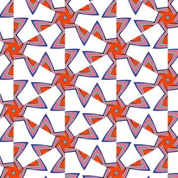 Bright, attention-grabbing pattern in the sixties style Illustrazione stock