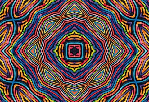 Bright background with abstract colorful pattern from stripes Illustrazione stock