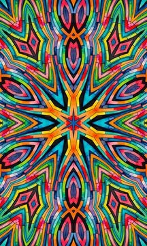 Bright background with abstract multicolor pattern Stock Illustration
