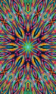 Bright background with abstract multicolor pattern Illustrazione stock